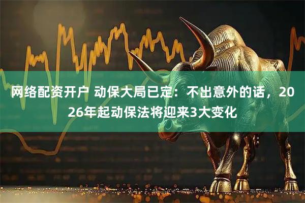 网络配资开户 动保大局已定:不出意外的话,2026年起动保法将迎来3大变化